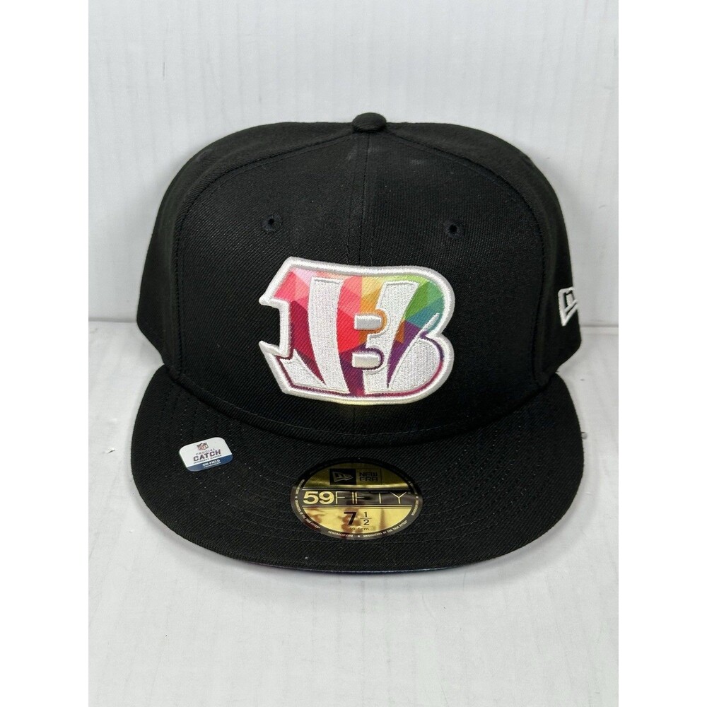 Size 7 1/2 New Era Cincinnati Bengals 2023 Crucial Catch 59FIFTY Fitted Hat Cap